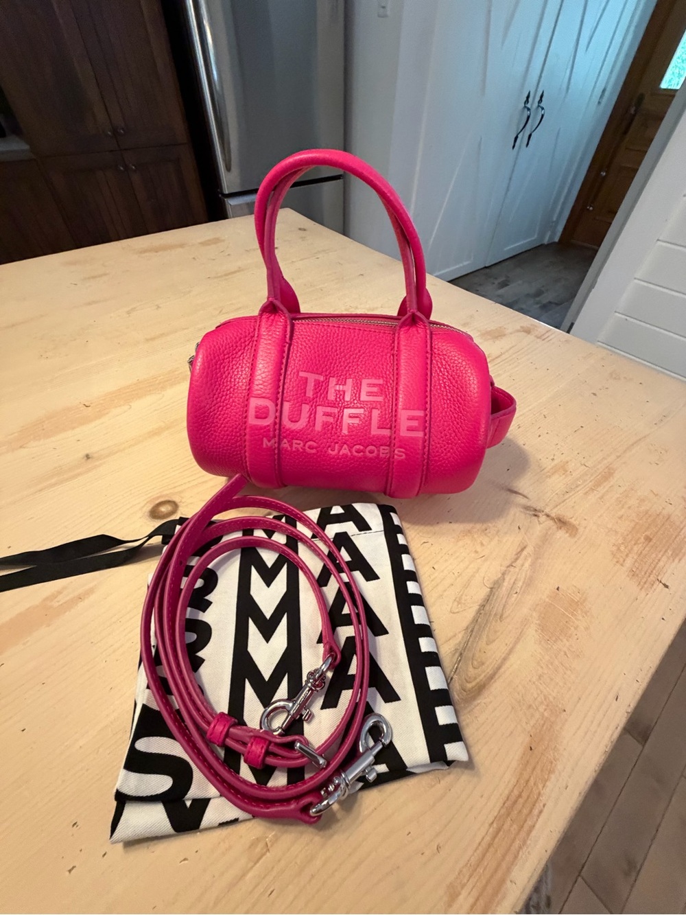 Marc Jacobs The Mini Duffle Bag in Bright Pink